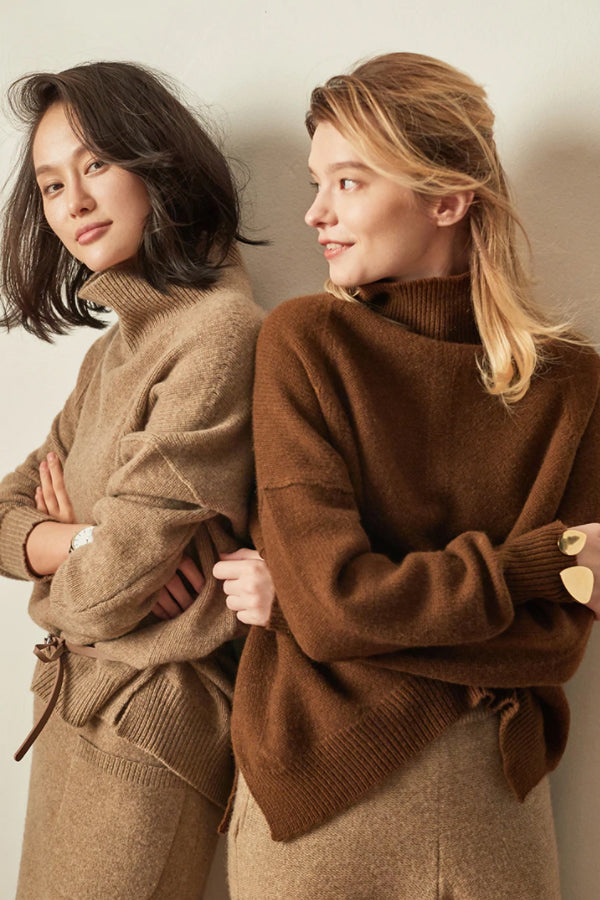 High-Necked Cashmere Sweater
