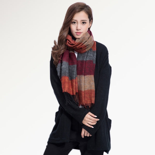 VIANOSI Banded Scarf