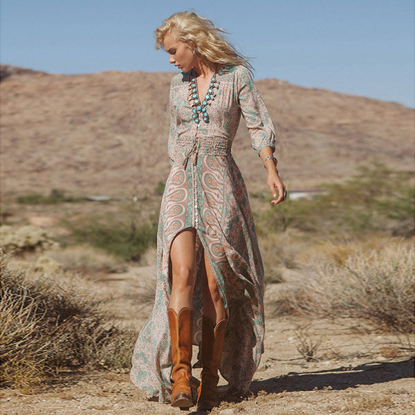 Bohemian Desert Maxi Dress