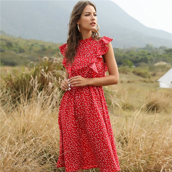 Red Dot Summer Dress