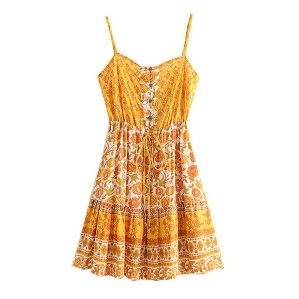 Yellow Mini Dress