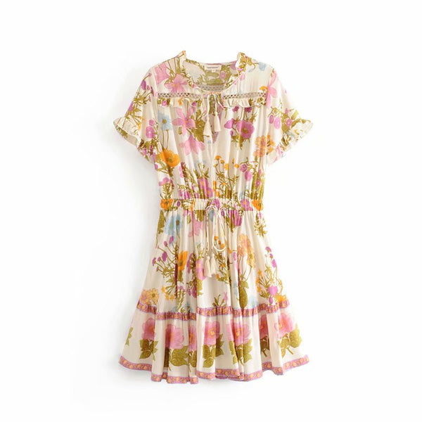 Bright Floral Mini Dress